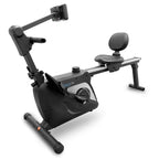 Serenelife 2-In-1 Rowing Machine & Bike - 8 Magnetic Resistance Levels, 264Lbs Capacity - Foldable & Portable Cardio Fitness Tra