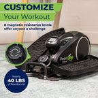 Deskcycle Ellipse Leg Exerciser - Under Desk Elliptical Machine And Foot Pedal Exerciser - Leg Exerciser While Sitting - Compact