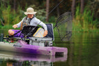 Perception - Outlaw 11.5 Kayak - Sit on Top Fishing Kayak - Fold Away Lawn Chair Seat - 4 Rod Holders - Integrated Tackle Trays
