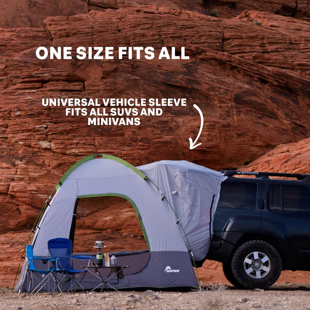 Napier Backroadz Suv Tent | 10' X 10' Vehicle Camping Tent | Fits All Cuvs, Suvs, Minivans | Sleeps 5 | Easy Set-Up | Spacious &
