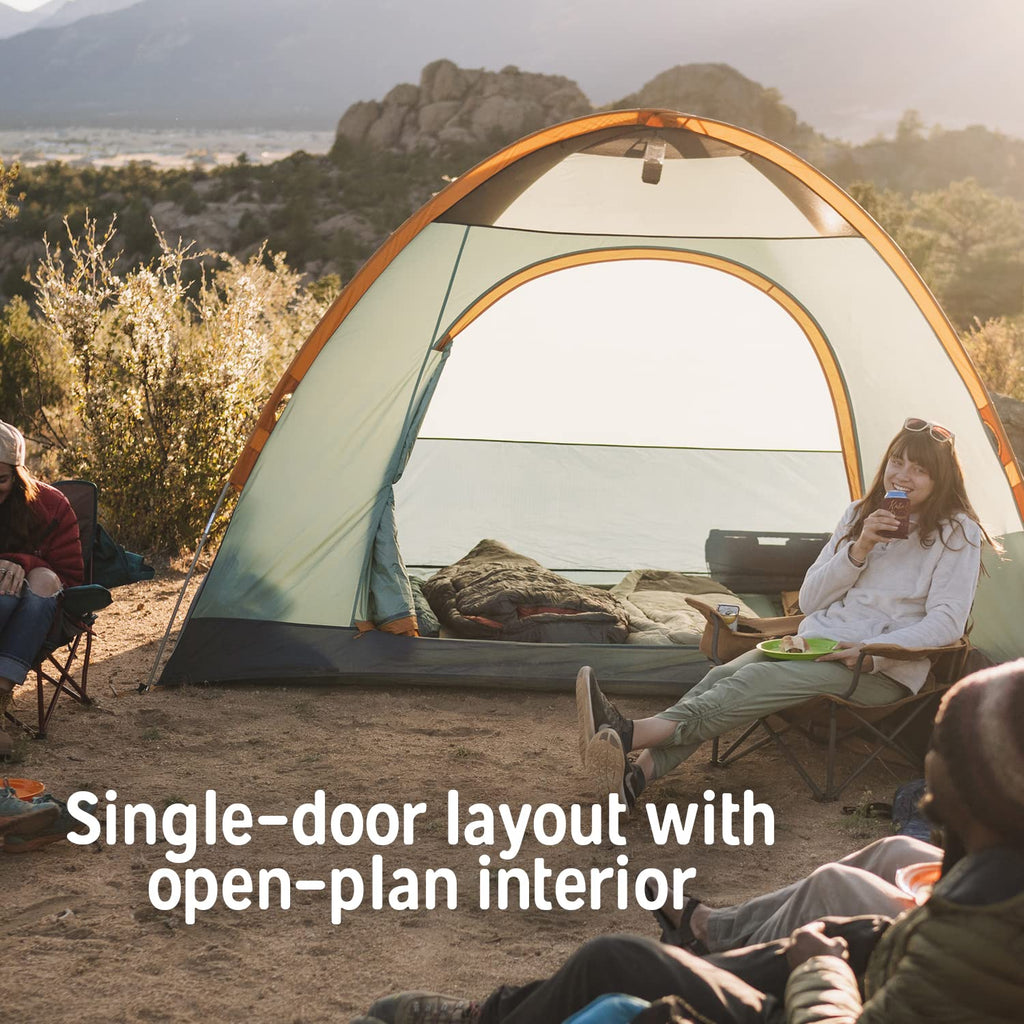 Kelty Tallboy Family + Car Camping Tent, 4 Or 6 Person Freestanding Overnight Shelter, Large Capacity, Tall Height, Stuff Sack I