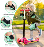 Kids Knee Pad Elbow Pads For Roller Skates Cycling Bmx Bike Skateboard Inline Rollerblading, Skating Skatings Scooter Riding Spo