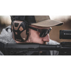 Caldwell E-Max Pro Electronic Hearing Protection 23-24 Nrr - Adjustable Lo Pro Earmuffs For Shooting, Hunting And Range, Brown