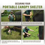 Clam Pop Up Screen Tent, Outdoor Camping Gazebo Canopy, Escape, 11.5', Green - Heavy-Duty Portable Screened Shelter With Netting