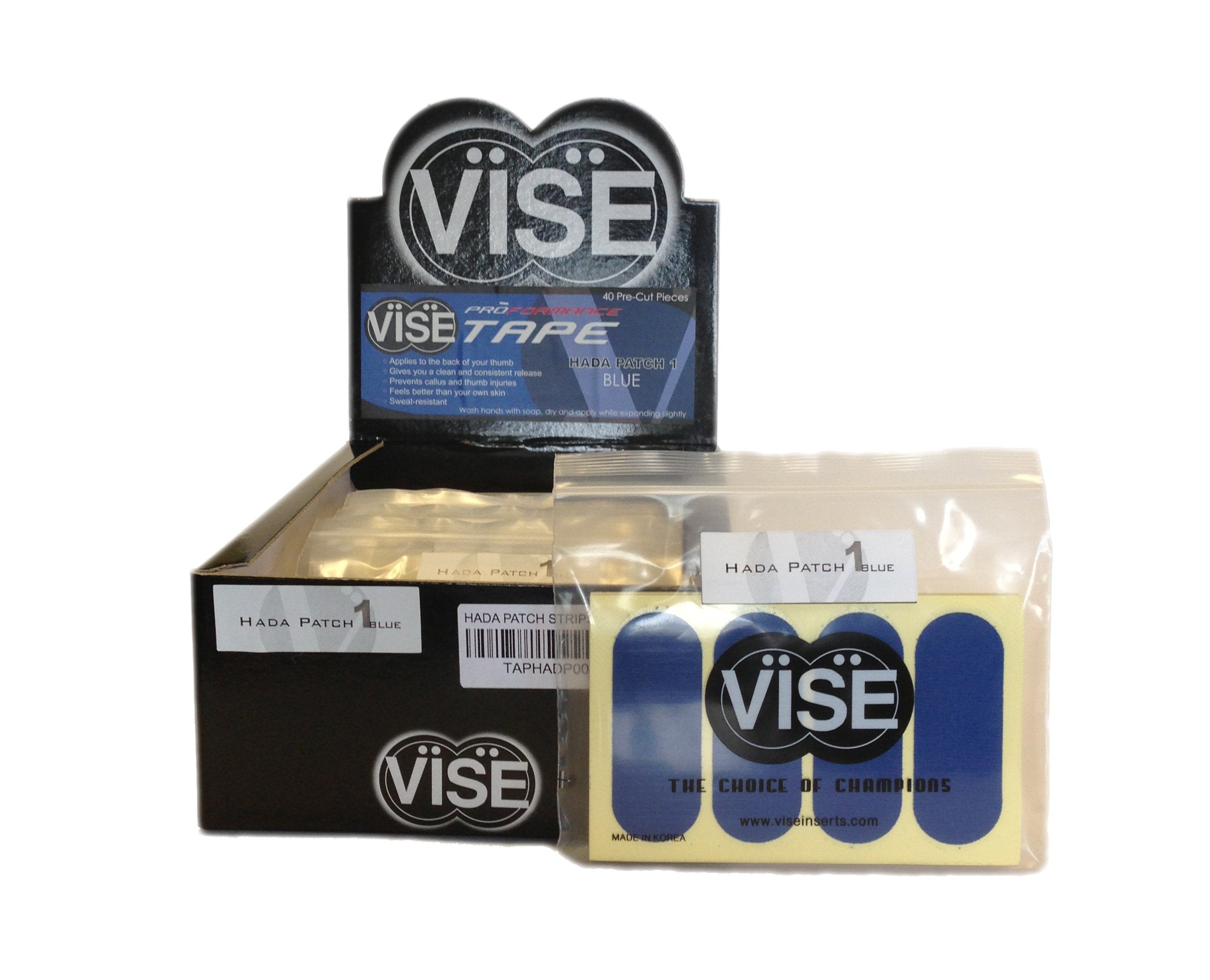 Vise Hada Patch Pre-Cut Tape (Pack Of 12), Blue