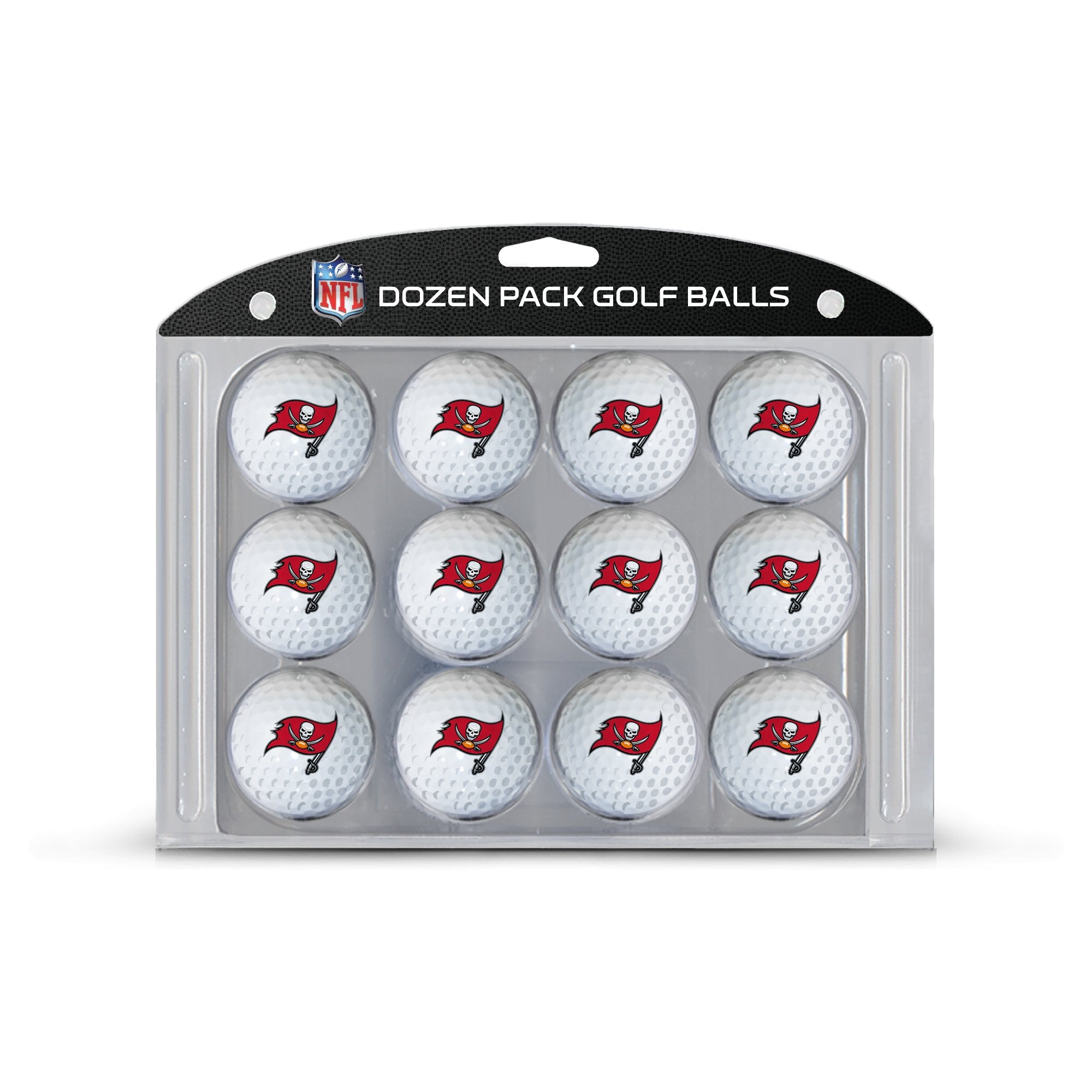 Team Golf NFL Tampa Bay Buccaneers Golf Balls, 12 Pack Dozen Regulation Size Golf Balls, 12 Pack, Full Color Durable Team Imprin