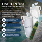 Survivor Filter Squeeze Kit - Water Purifier Survival Straw With Collapsible Water Bottle - Virus Tested Survival Straw With 3 S
