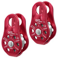 Gm Climbing 27Kn Fixed Micro Pulley Ce Uiaa Certified Slack Tender For Hitch Tending (Pack Of 2)