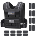 APEXUP Adjustable Weighted Vest Men 20lbs/30lbs/40lbs Weights with Reflective Stripe, Weight Vest Woman Workout Vest for Strengt