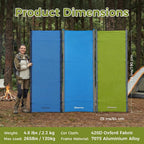 Kingcamp Ultralight Compact Folding Camping Cot Bed, 4.9 Pounds (Green)
