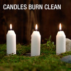 Uco 9-Hour Survival , Long-Burning Emergency Candles For Candle Lantern, White, 9 Pack