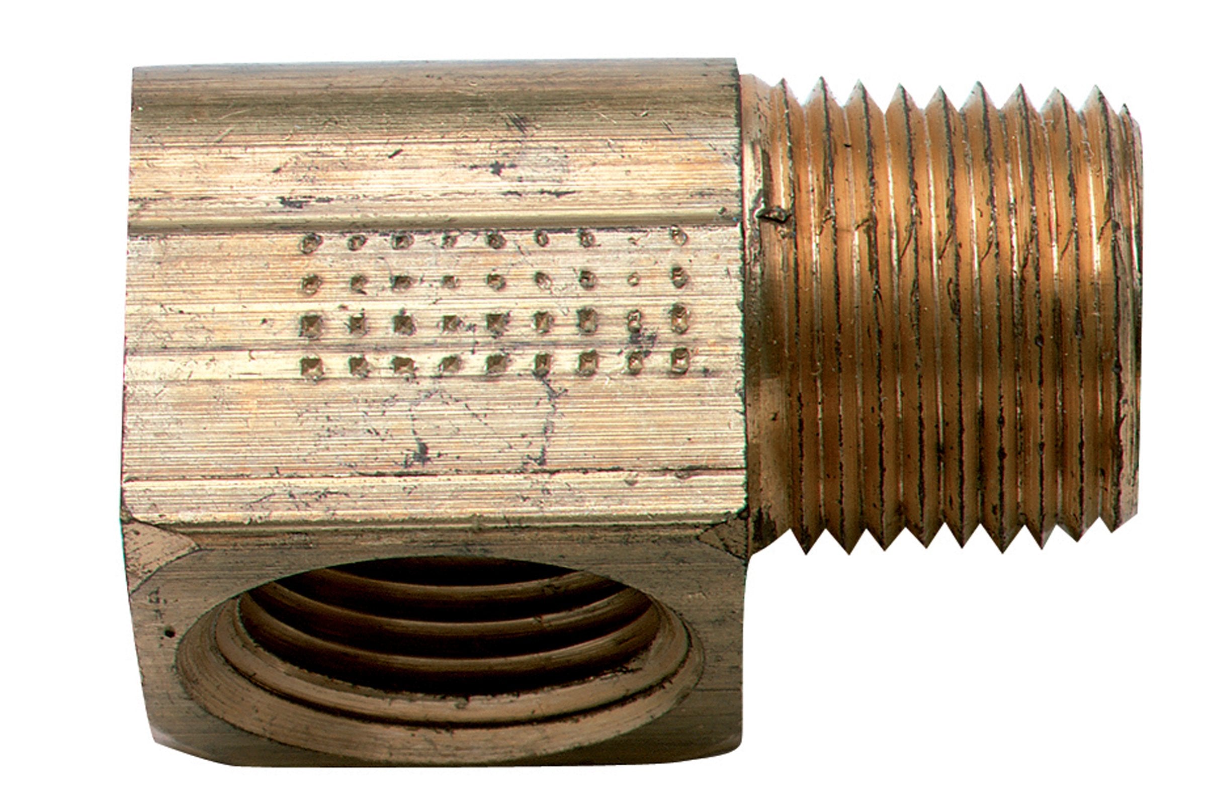 Moeller Fuel Hose Brass Elbow (3/8 NPT, Male/Female, Brass)