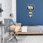 Rico Industries Nfl Philadelphia Eagles Mascot Shape Cut Pennant - Home And Living Room D  Cor - Soft Felt Ez To Hang 18X0.10X18