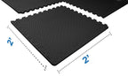 Fitvids Puzzle Exercise Mat With Eva Foam Interlocking Tiles For Mma, Exercise, Gymnastics And Home Gym Protective Flooring, 3/4