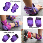 Bosoner Kidsyouth Knee Pads Elbow Pads Wrist Guards Set For 3-15 Years, Child Protective Gear Set For Multi-Sports Outdoor, Roll