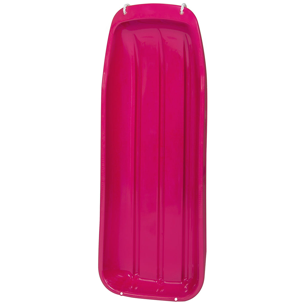 Best Choice Products 48In Kids Plastic Toboggan Snow Sled W/Pull Rope - Pink