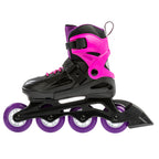 Rollerblade Fury Junior Adjustable Fitness Inline Skate, Black & Pink