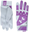 Under Armour Womens Radar Softball Gloves , (101) White / Jellyfish / White , Medium