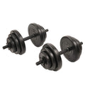 Sunny Health & Fitness Exercise Vinyl 40 Lb Dumbbell Set Hand Weights For Strength Training, Weight Loss, Workout Bench, Gym Equ