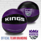 Franklin Sports Nba Sacramento Kings Toy Basketballs - 2 Pack Of Kids Soft Mini Basketballs For Over The Door + Indoor Hoops - N