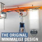 Storeyourboard Single Kayak Ceiling Rack, Adjustable Storage Mount, Overhead Garage System