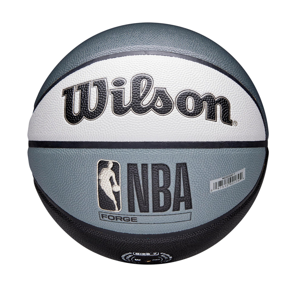 Wilson NBA Forge Wow Indoor/Outdoor Basketball - Black/Grey, Size 7-29.5