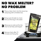Silca Secret Hot Melt Bike Chain Wax  Wax Lubricant In Stovetop Boiler Bag  Ceramic Bike Chain Lube To Clean Bike Chain  Wax Bik