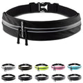 Fitgriff Running Belt For Men & Women - Secure Jogging Pouch For Phone, Keys & Essentials - For All Cell Phones (Black, 33.5'' -