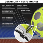 Gosports Elite Futsal Balls - Great For Indoor Or Outdoor Futsal Games Or Practice - Choose Single Or Six Pack - Includes Pump,Y