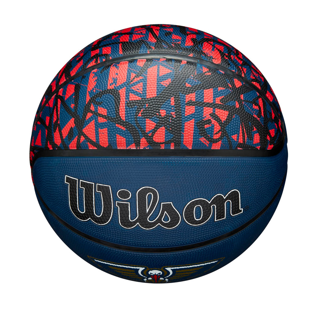 Wilson Nba Team Graffiti Basketball - New Orleans Pelicans, Size 7-29.5''