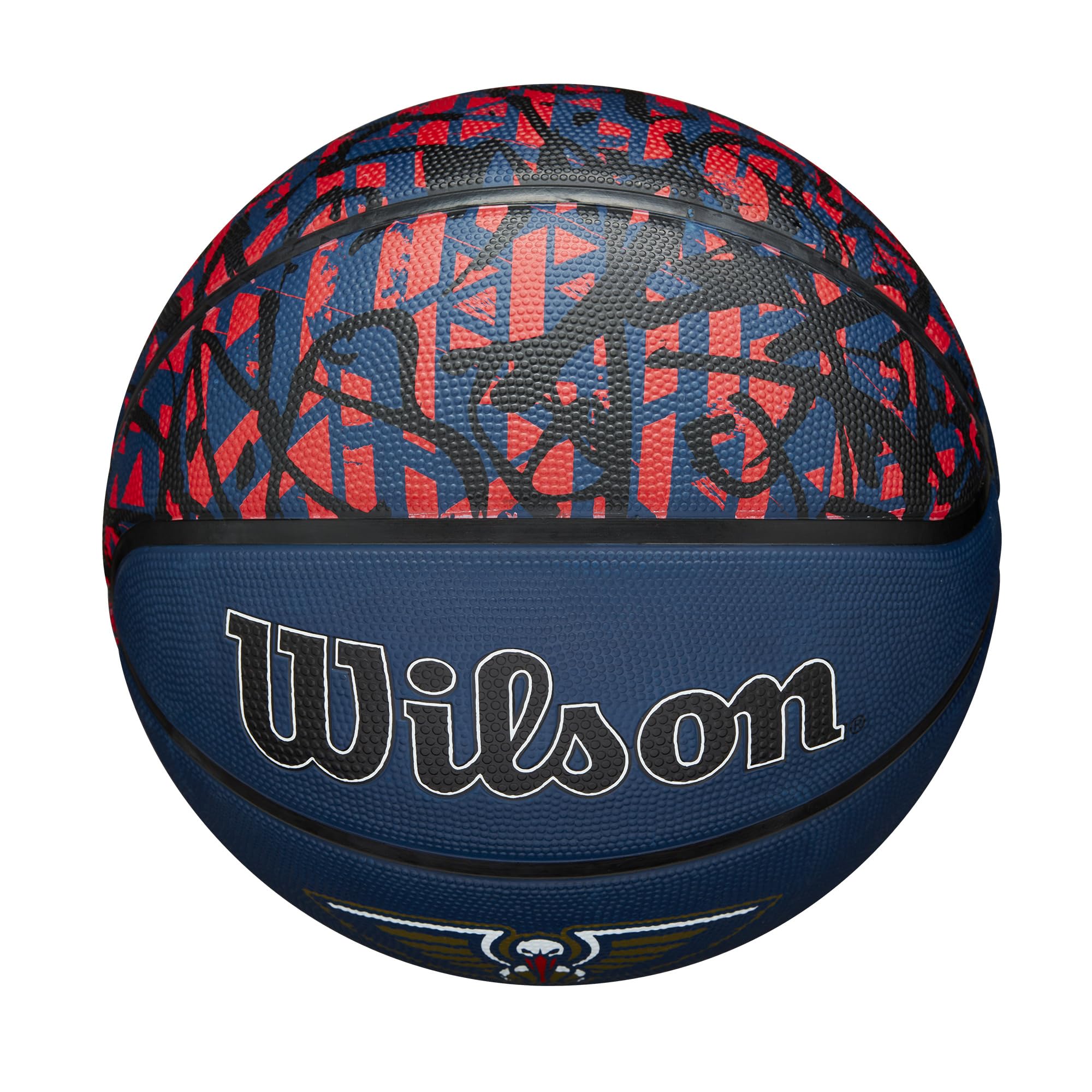Wilson Nba Team Graffiti Basketball - New Orleans Pelicans, Size 7-29.5''
