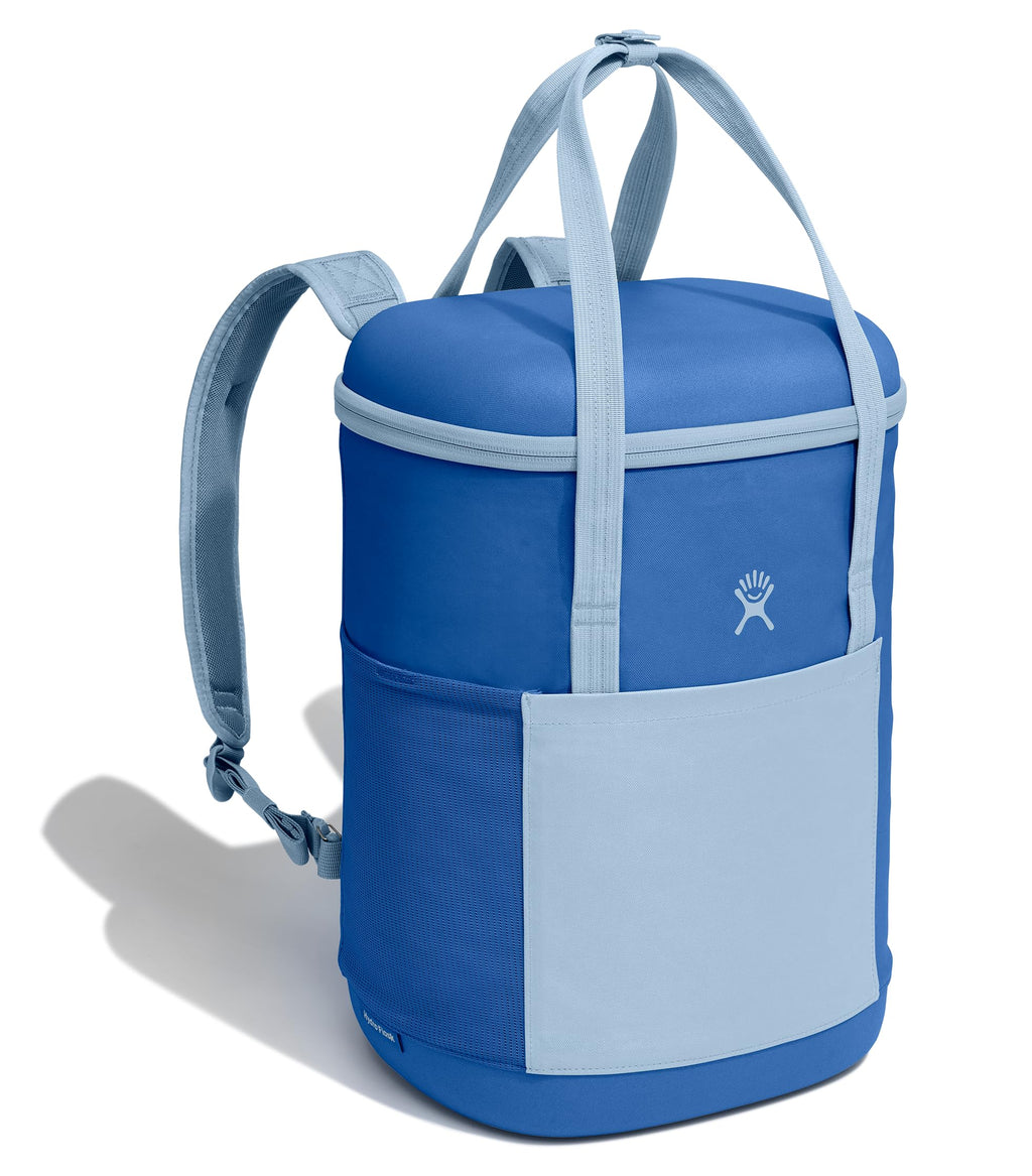 Hydro Flask Cooler Backpack - Insulated Portable Soft Cooler - 20 L Capacity in Cascade and Surf Blue