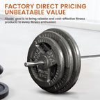 Fitvids 6FT Stardard Barbell for Weightlifting and Power Lifting - 300 Pound Capacity - 6FT, Chrome - 6-Foot, Chrome