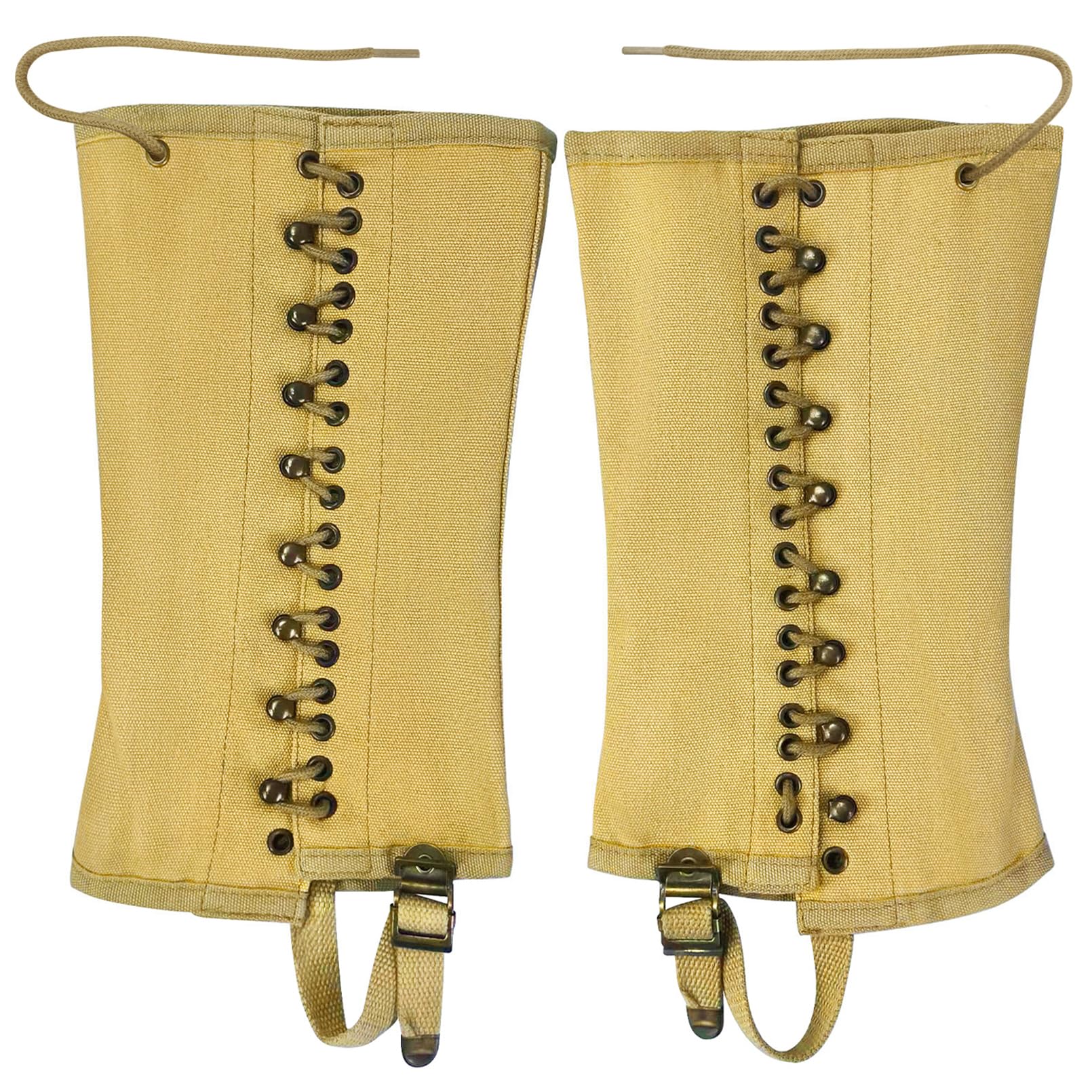 Smont Ww2 Us. M1936 Gaiters Leggings Repro Wwii Soldier Canvas Puttee For Hiking Climbing Khaki