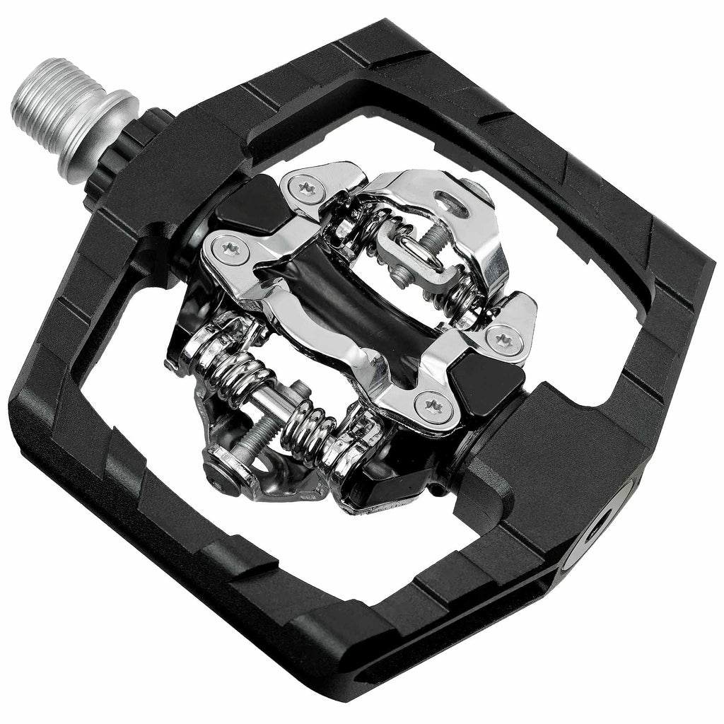 Venzo Click'R Compatible With Shimano Spd Mountain Bike Sealed Pedals With Cleats - Dual Platform Clipless Pedals For Mountain B