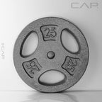 Cap Barbell Standard 1-Inch Grip Weight Plates 25 Lbs Gray, Pack (X1) (Rwpis-025A)
