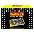 Merchant Ambassador Pac-Man Arcade Pro Pinball - Light & Sound Tabletop Game, Vibrating Bumbers, Flashing Leds, Scoreboard, Lice