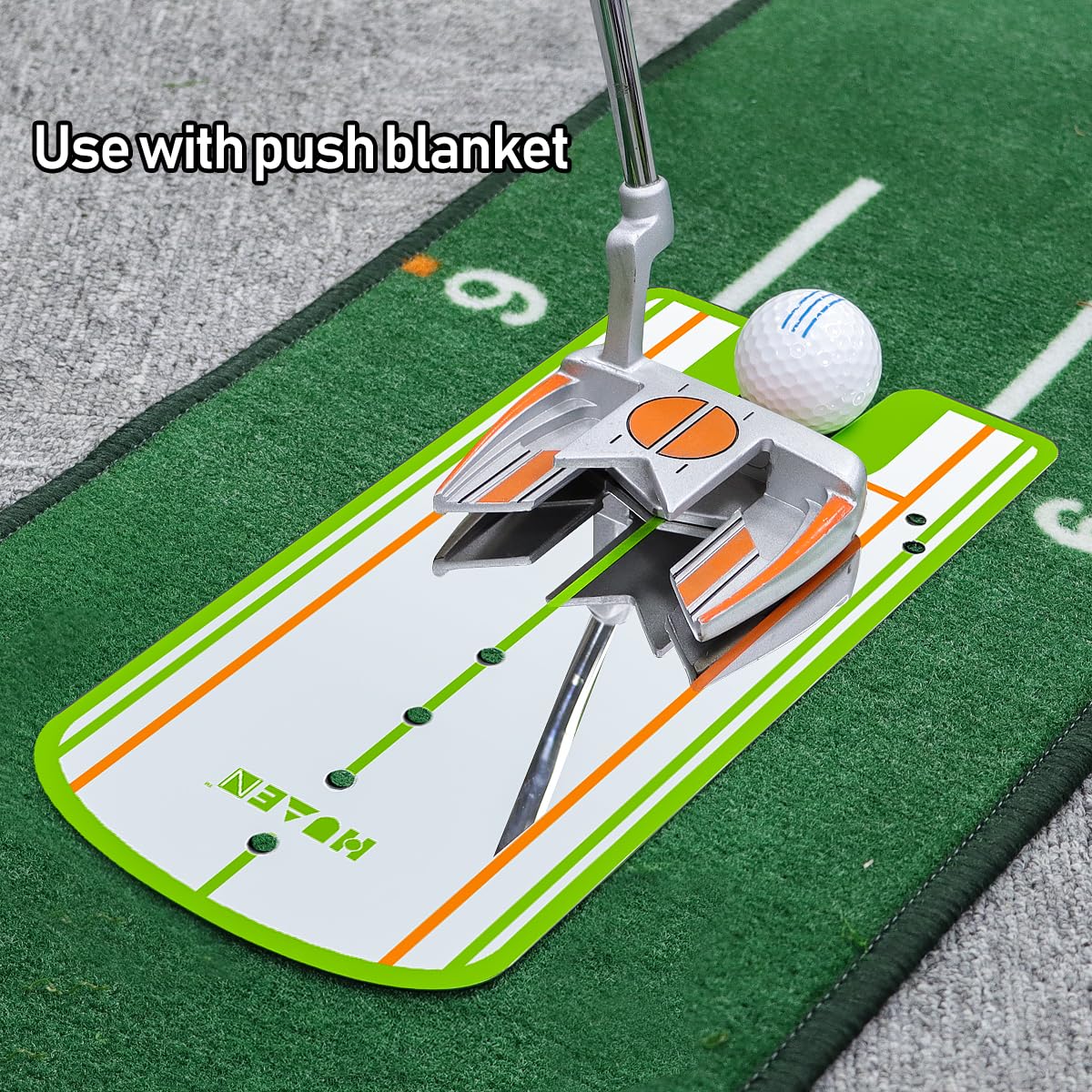 Huaen Golf Putting Alignment Mirror,Portable Golf Putting Training Aid,For Golf Putting Practice For Beginners Effective Putting