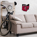 Rico Industries Ncaa Miami Of Ohio Redhawks State Shape Shape Cut Pennant - Home And Living Room D  Cor - Soft Felt Ez To Hang