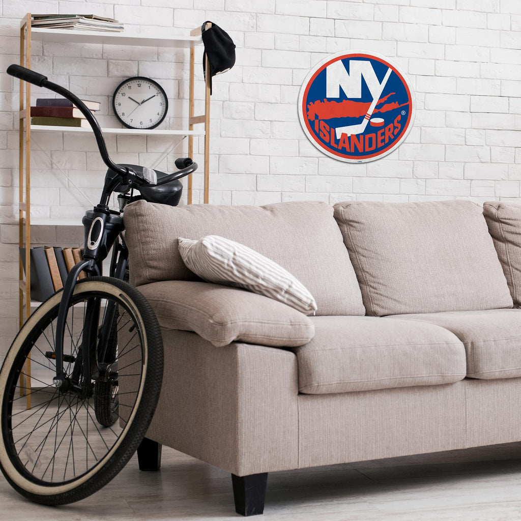 Rico Industries Nhl New York Islanders Retro Shape Cut Pennant - Home And Living Room D  Cor - Soft Felt Ez To Hang
