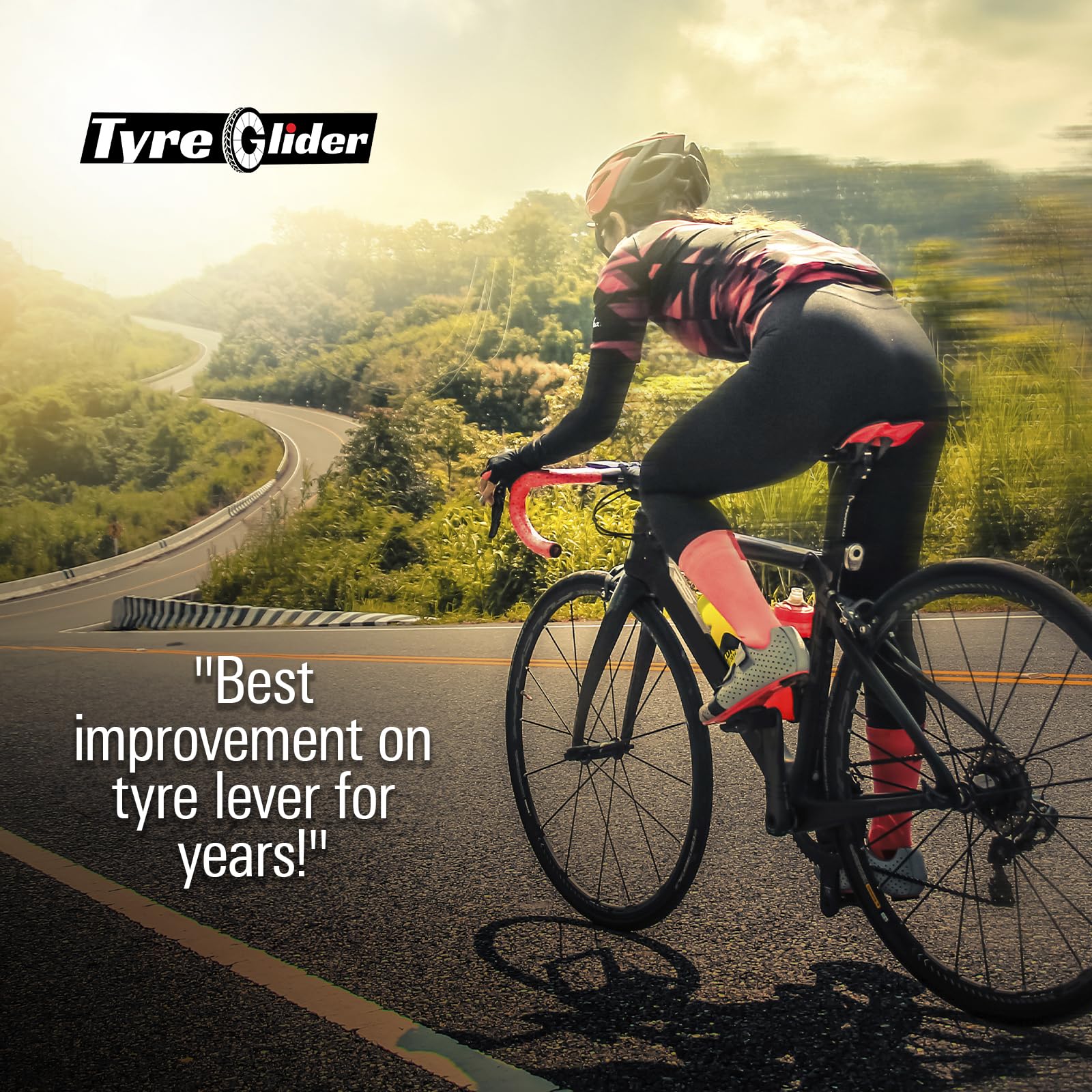 Tyre Glider  The Next Gen Tire Lever  Bike Tire Levers  Tyre Tool For Bicycles  For All Tire Widths Including Mountain, Road & G