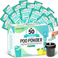 Crazythur Portable Toilet Gel, 50 Packets Camp Toilet Portable Gel, Poo Powder With Lemon Scent, Eco Gel For Portable Toilet Pow