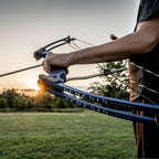 Genesis Archery Compound Bow, W/ Adjustable Riser, Original, Draw Hand - Right, Blue