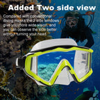 Aqua A Dive Sports Diving Mask Anti-Fog Swimming Snorkel Mask Suitable For Adults Scuba Dive Swim Snorkeling Goggles Masks (Yell