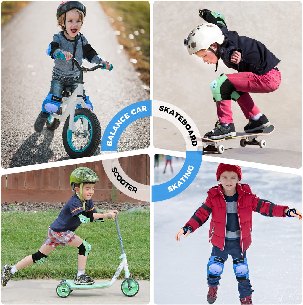 Kids Knee Pad Elbow Pads For Roller Skates Cycling Bmx Bike Skateboard Inline Rollerblading, Skating Skatings Scooter Riding Spo