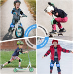 Kids Knee Pad Elbow Pads For Roller Skates Cycling Bmx Bike Skateboard Inline Rollerblading, Skating Skatings Scooter Riding Spo