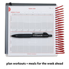 2020 Fitlosophy Fitbook: Fitness Journal And Planner For Workouts, Weight Loss And Exercise, White Single (12-Week)