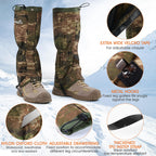 Waterproof Adjustable Leg Gaiters For Men And Women Gators For Hiking Boots In Snow Hunting Sand And Mud Mountain Climbing Or Sn