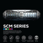 Shadow-Caster Scm-6 Led Underwater Boat Light - Great White - 316 Stainless Steel Housing - Polycarbonate Lens - Ip68 Fully Subm