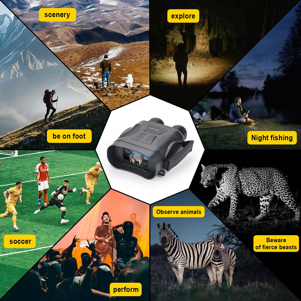 Night Vision Goggles 4K Night Vision Binoculars Adults, Gifts for Men Him Husband Dad 2000mAh Fast Charging Battery,2.8 HD Scr